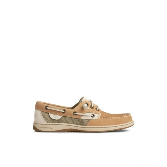 Sperry Top-Sider Women's Rosefish 3-Eye Boat Shoe Linen/Oat US 8.5 Lace-Up - Picture 1 of 5